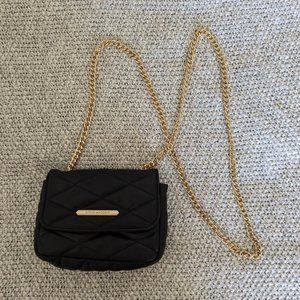 Black and Gold Steve Madden Mini Purse